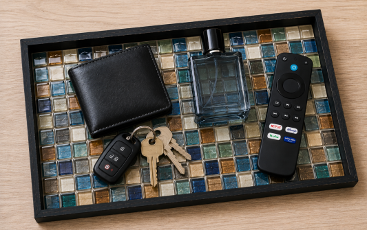 Milwaukee Fathers Day Mosaic Tile Tray
